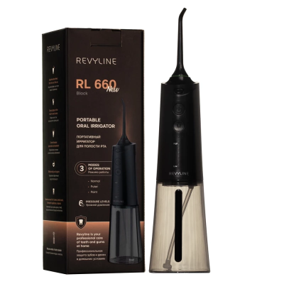 Ирригаторы портативные: Ирригатор Revyline RL660 Black NEW 