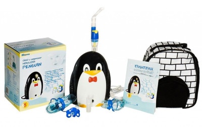 Детский компрессорный ингалятор-небулайзер Пингвин MED2000 