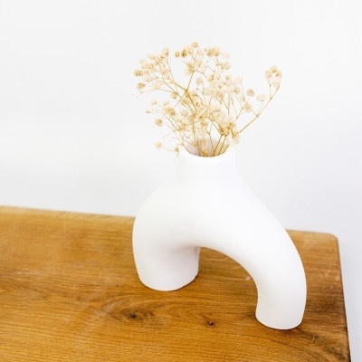 Ваза рогатка Белая 