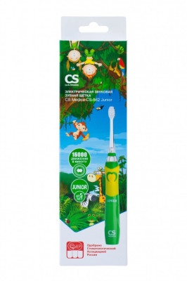 Зубные щетки: Звуковая зубная щётка CS Medica SonicPulsar CS-562 Junior Зеленая