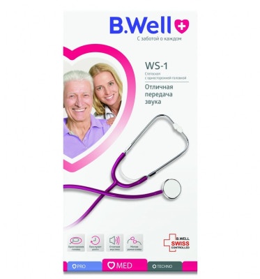 Стетоскоп B.Well WS-1 Бордовый 