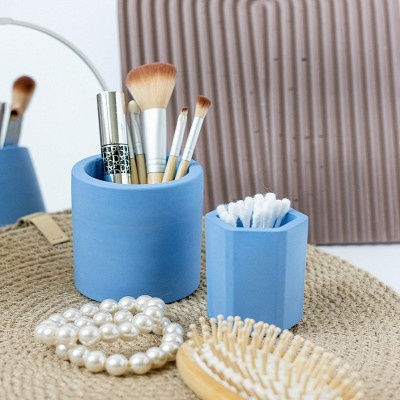 Набор стаканов из гипса Голубой 