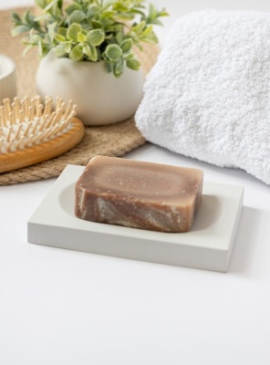 Мыльница из гипса Серый 