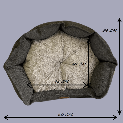 Лежанка для животных "Марсель" Графит 