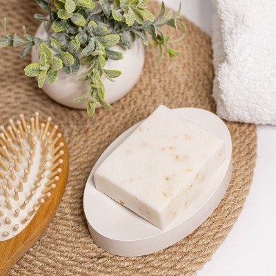 Мыльница из гипса Белый 