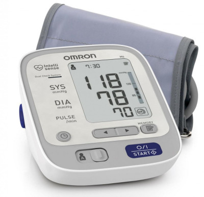 Автоматический тонометр на плечо Omron M6 с адаптером 