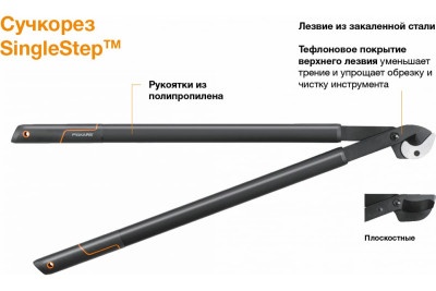 Садовые инструменты:Сучкорез Fiskars SingleStep L38 (1001426) 