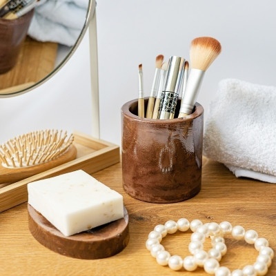 Набор для ванной комнаты Коричневый мрамор 